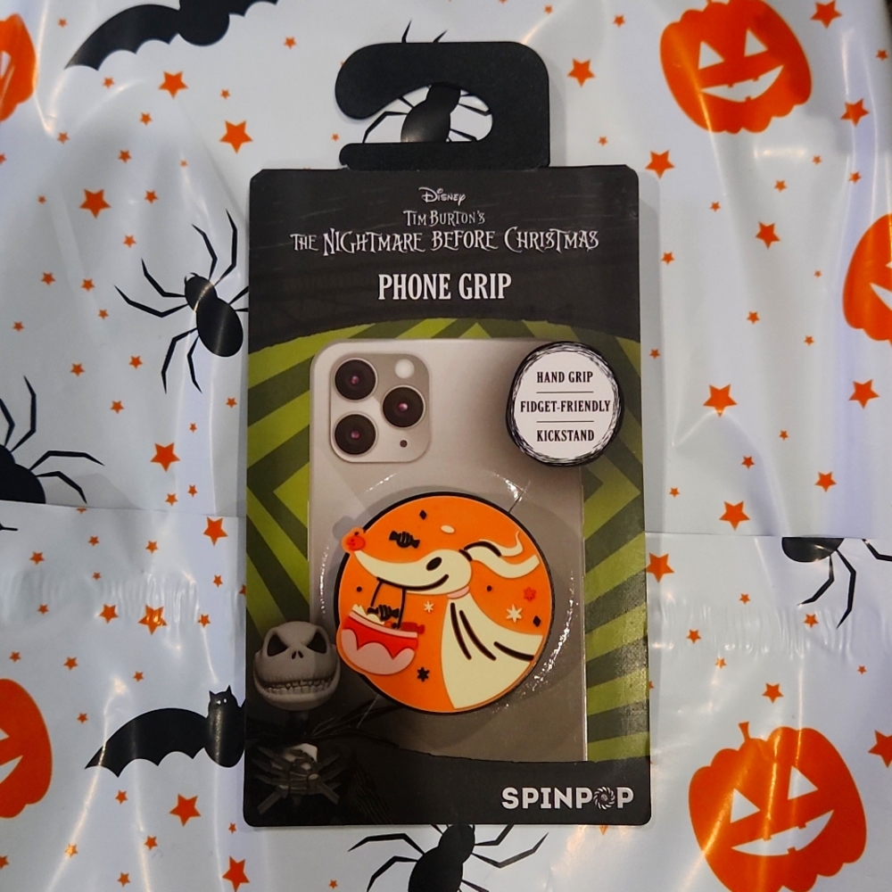 NEW DISNEY JACK SKELLINGTON OR ZERO SPINPOP PHONE GRIP HOLDER (PICK ONE) - Picture 3 of 5